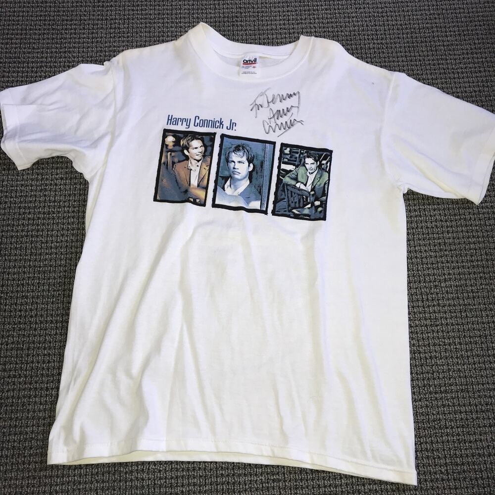 Harry Connick Jr Signed Anvil Medium T-Shirt Songs I Heard “To Jenny”‎